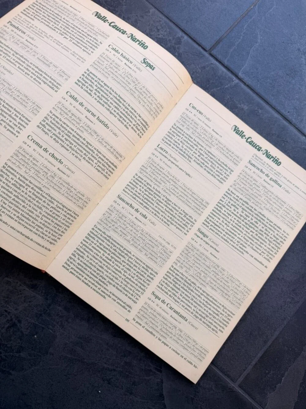 La Cocina Colombiana Gran Libro De Vintage Cookbook